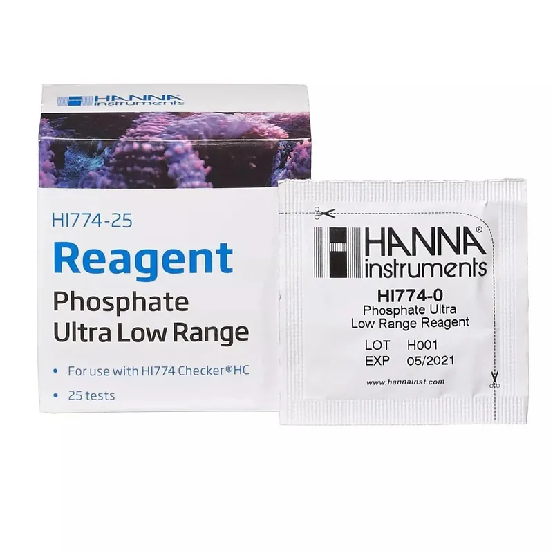 Phosphate Ultra-Low Range (PPM) Reagent - 25 Tests - Hanna Instruments