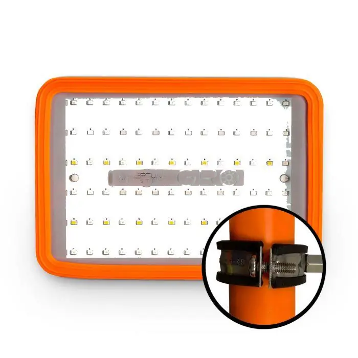 GRO Refugium Light with Pipe Mount Bracket - Hardware