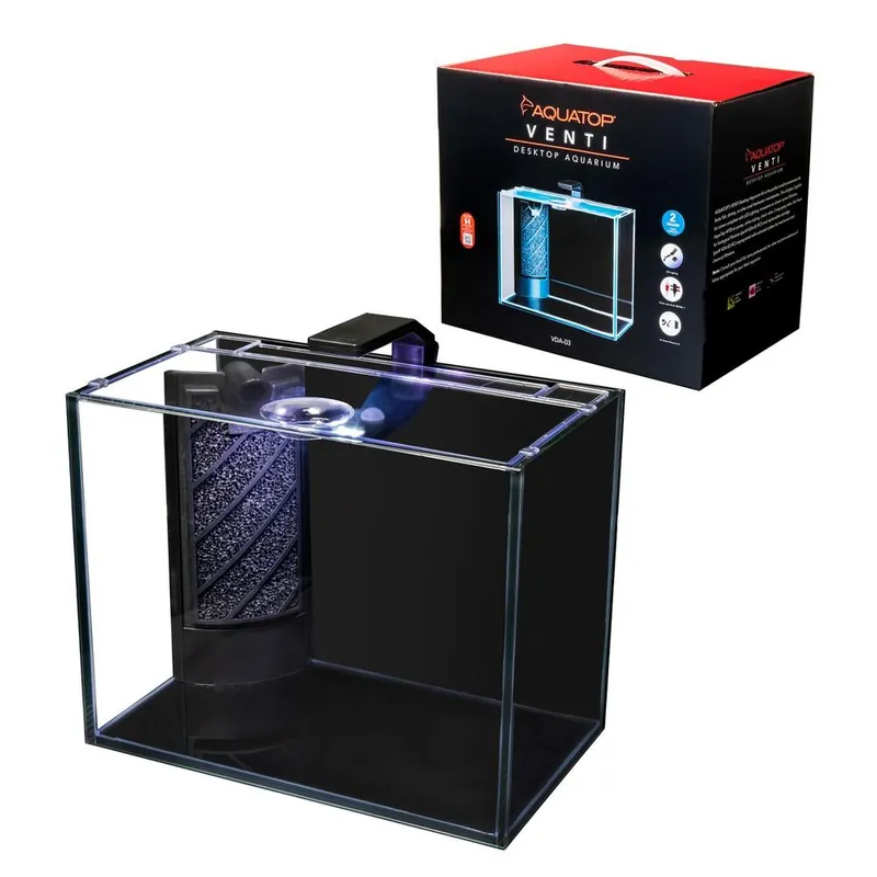 Venti 2 Gallon Glass Aquarium Kit - AQUARIUMS