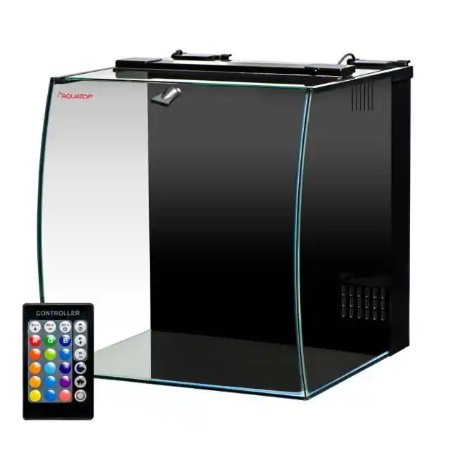 8.6 Gallon Bow Front Glass Aquarium Kit - AQUARIUMS