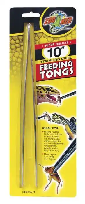 Stainless Steel Feeding Tongs 10″ - SUPPLIES
