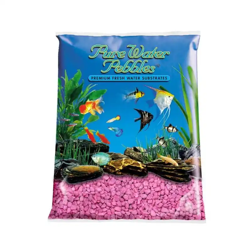 Pure Water Pebbles Primrose Pink 5 lb - Substrate