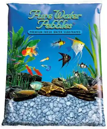 Pure Water Pebbles Pastel Blue Frost 5 lb - Substrate