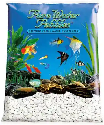 Pure Water Pebbles Platinum White Frost 5 lb - Substrate