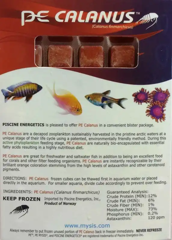 Frozen Calanus - Foods and Vitamins