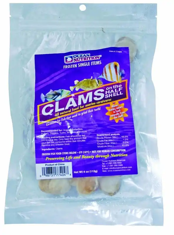 Clams on the Half Shell 4 oz - Foods and Vitamins