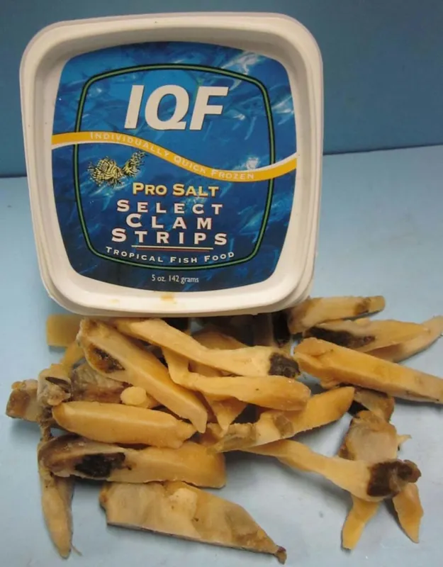 Pro Salt Clam Strips IQF-Individually Quick Frozen Fish Food 1ea/10 oz