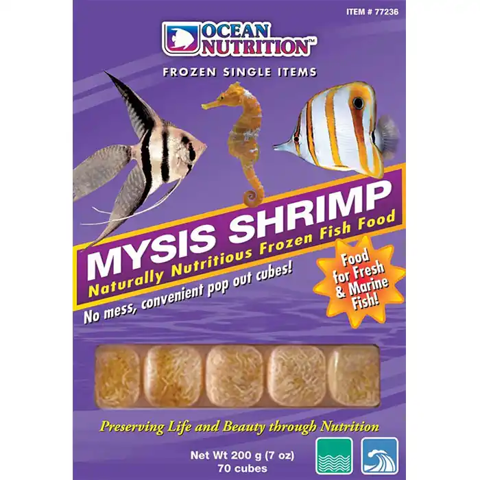 Ocean Nutrition Mysis Shrimp Frozen Fish Food 1ea/7 oz, 70 ct - Frozen Food