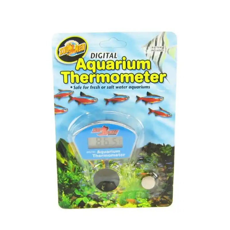 Zoo Med Digital Aquarium Thermometer – Digital Aquarium Thermometer - Aquarium Heaters & Chillers