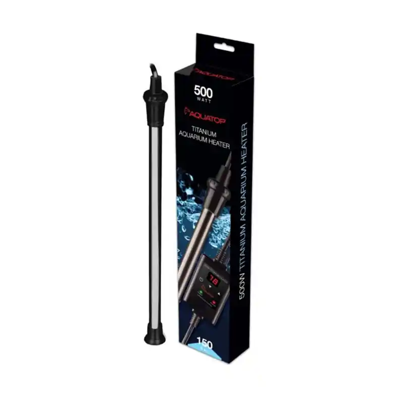 AquaTop 500w Submersible Titanium Aquarium Heater & External Thermostat - Freshwater