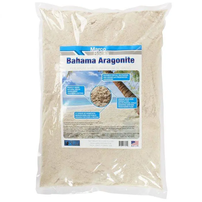 22.5 lb. Bahama Aragonite Sand – MarcoRocks - Aquariums and Aquascaping