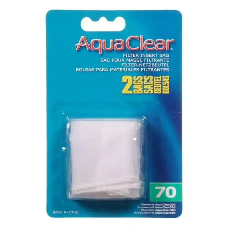 AquaClear Filter Insert Nylon Media Bag – 70 gallon – 2 count - Freshwater