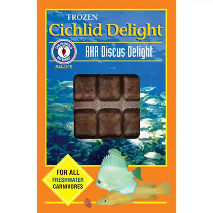 San Francisco Bay Brand Cichlid Delight Frozen Fish Food 1ea/3.5 oz, 30 ct - Freshwater