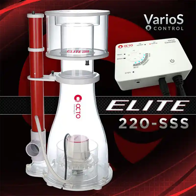 Elite 220SSS Space Saver Super Cone Skimmer - Aquarium Protein Skimmer