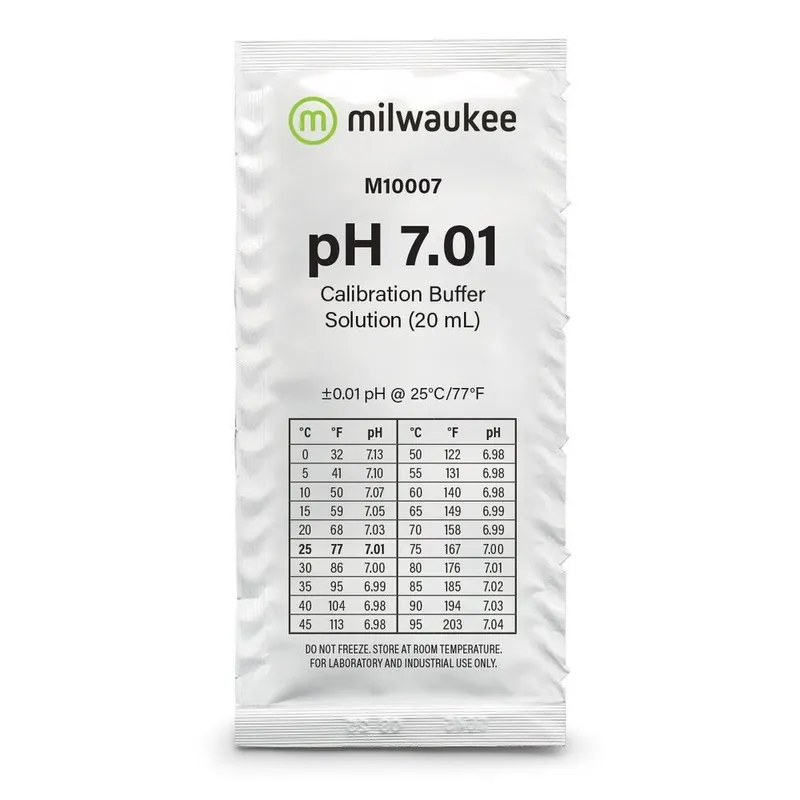 Milwaukee M10007B pH 7.01 Calibration Solution – Single - Monitors Meters and Controllers