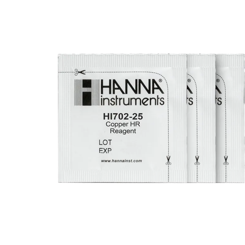 Hanna High Range Copper Colorimeter Reagent – HI702-25 – 25 Tests