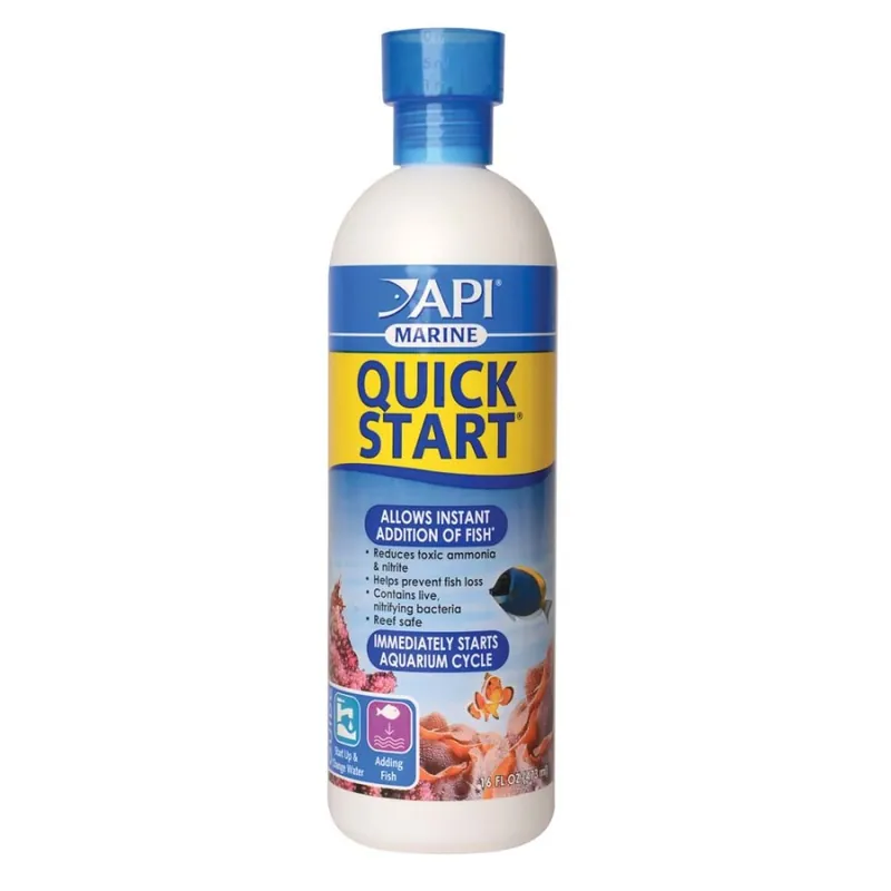 API Marine Quick Start Aquarium Water Conditioner 1ea/16 fl oz - Tank Maintenance