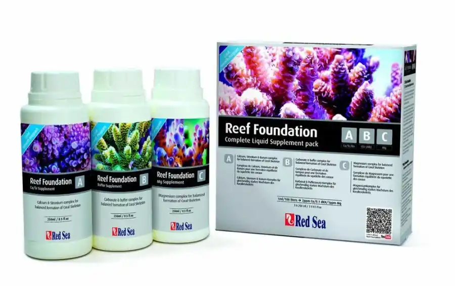 Red Sea Reef Foundation ABC Complete Liquid Supplement Pack 1ea - Tank Maintenance