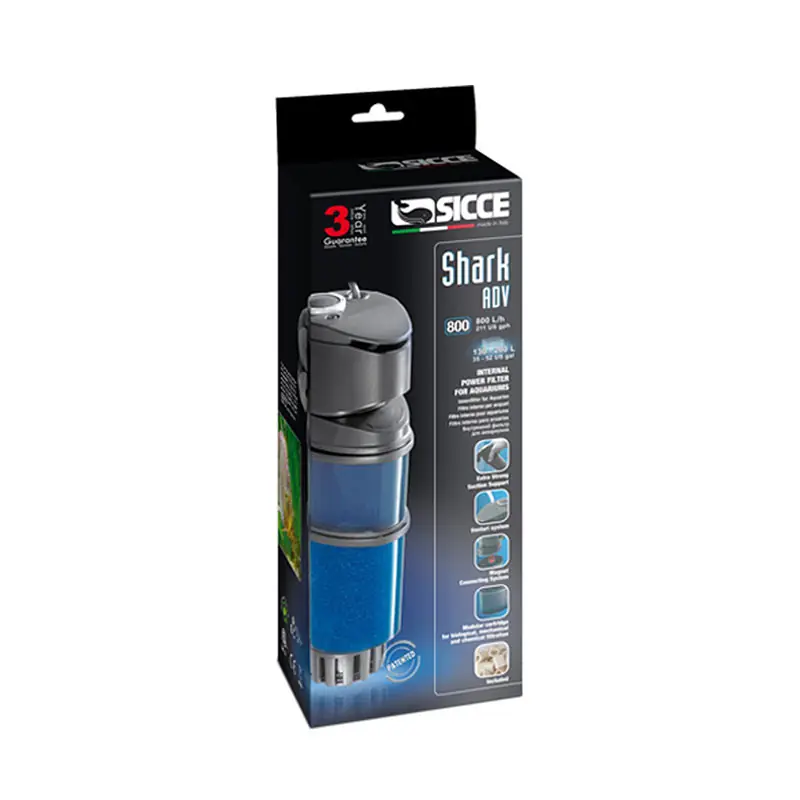 SHARK ADV 800 Internal Filter – 211 GPH - Freshwater