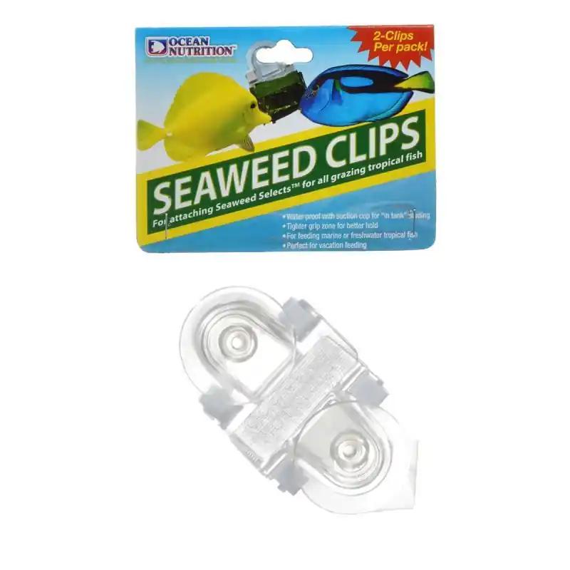 Ocean Nutrition Feeding Frenzy Seaweed Clips – 2 Pack - Freshwater