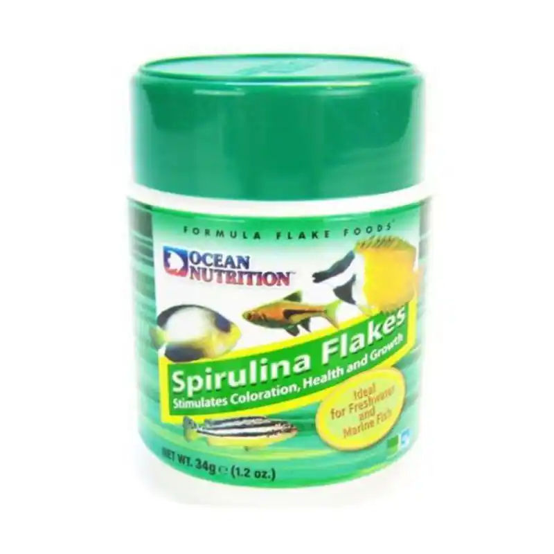 Ocean Nutrition Spirulina Flakes – 1.2 oz - Freshwater