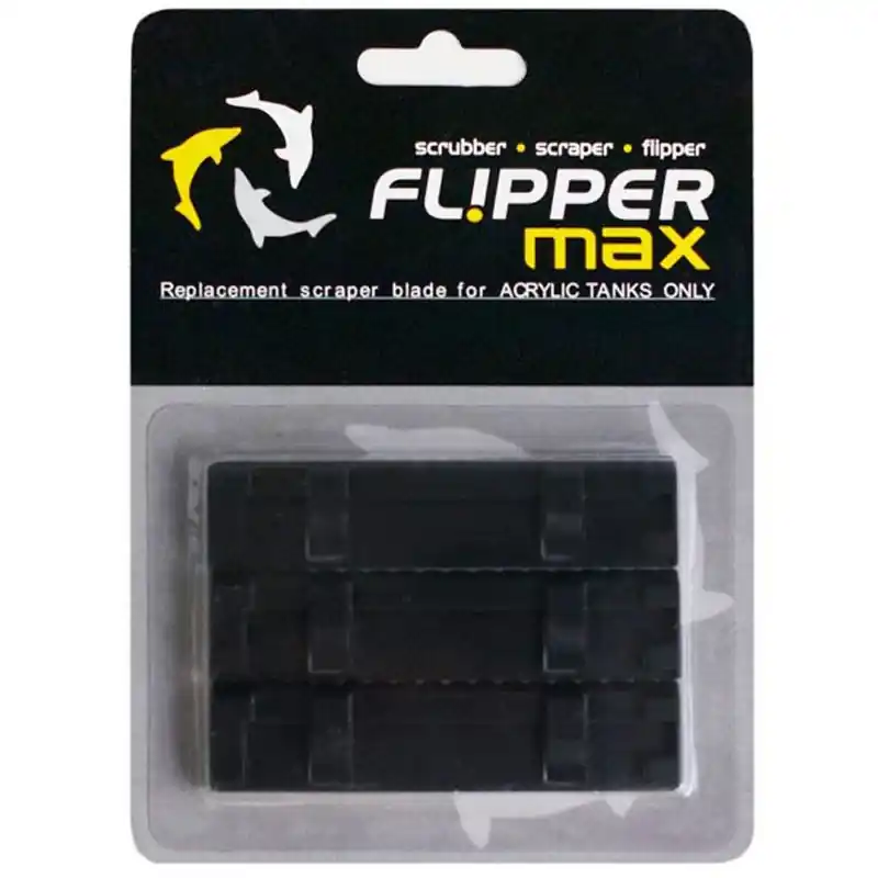 Flipper Max ABS Plastic Replacement Blade for Acrylic Tanks – 5-Pack