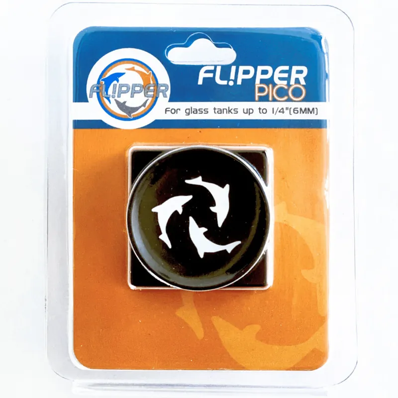 Flipper Pico Black Magnetic Algae Cleaner – Up to 1/4″ - Tank Maintenance