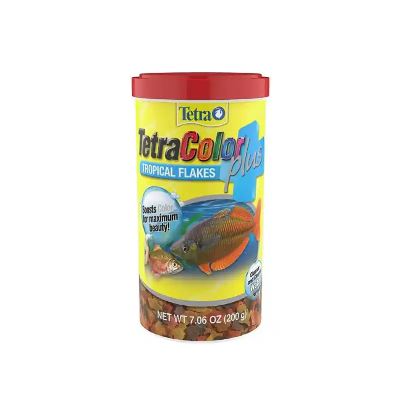 TetraColor Plus Tropical Flakes Fish Food – 7.06 oz - Freshwater