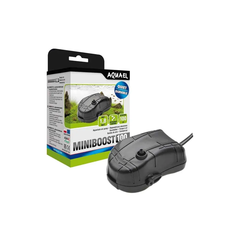 AquaEl Miniboost 100 Air Pump – Compact, Efficient Aquarium Aeration