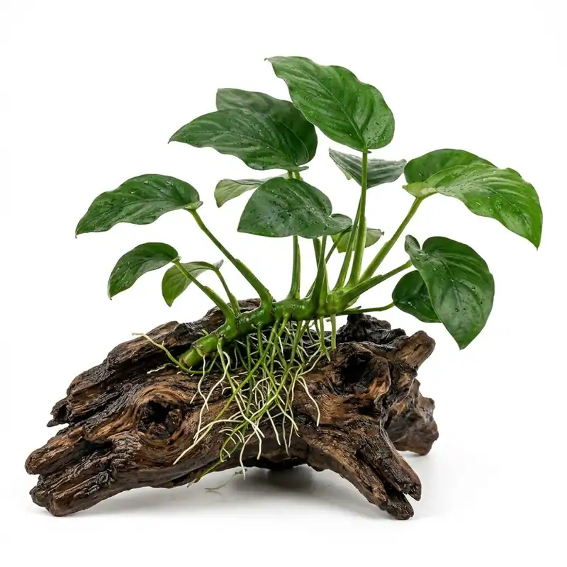Anubias Large on Driftwood - Canton Aquatics