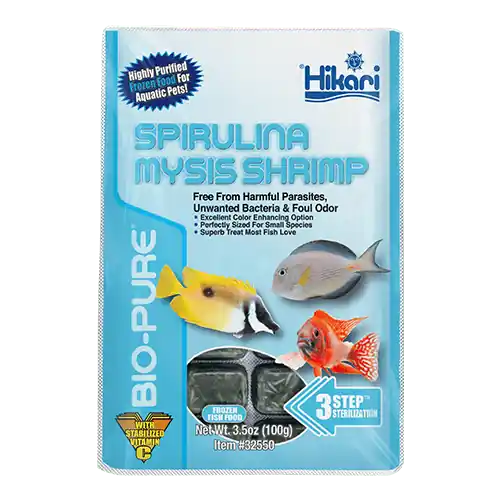 Bio-Pure Spirulina-Mysis Shrimp - 3.5 oz.