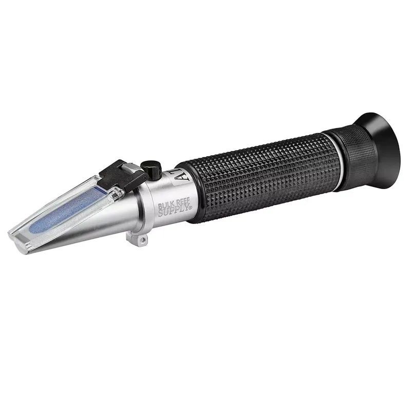 Refractometer For Reading Salinity With Calibration Fluid - Bulk Reef Supply