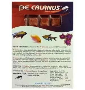 PE Calanus Frozen Fish Food - Piscine Energetics