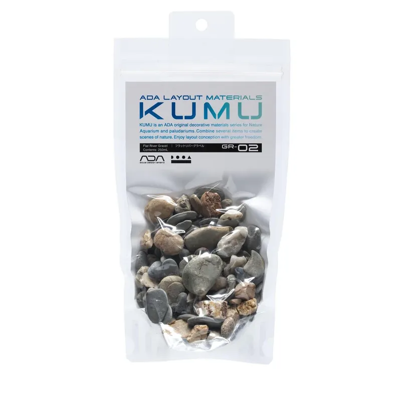 ADA KUMU Series (GR-02) Flat River Gravel 250ml