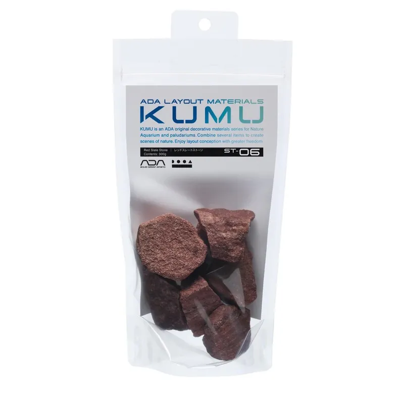 ADA KUMU Series (ST-06) Red Slate Stone 300g