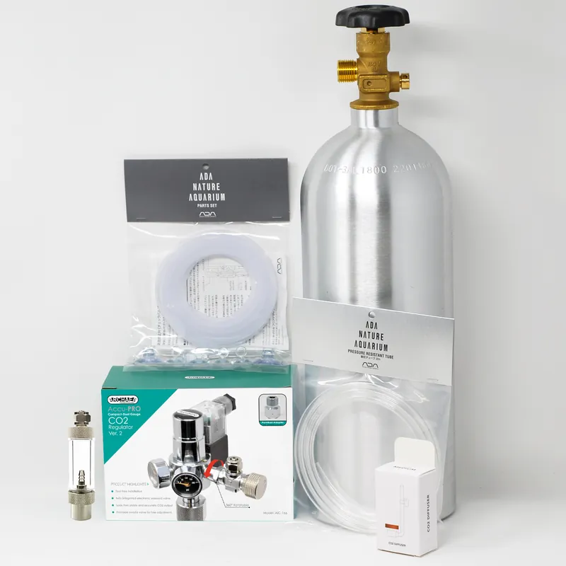 CO2 system kit with ARCHAEA AccuPRO II Compact CO2 dual gauge regulator - Aqua Forest Aquarium