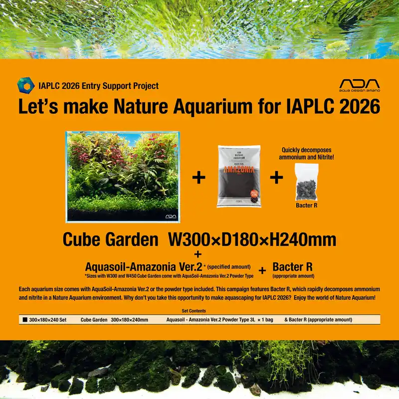 ADA Cube Garden 30W (W300xD180xH240mm) Layout Renewal Campaign set