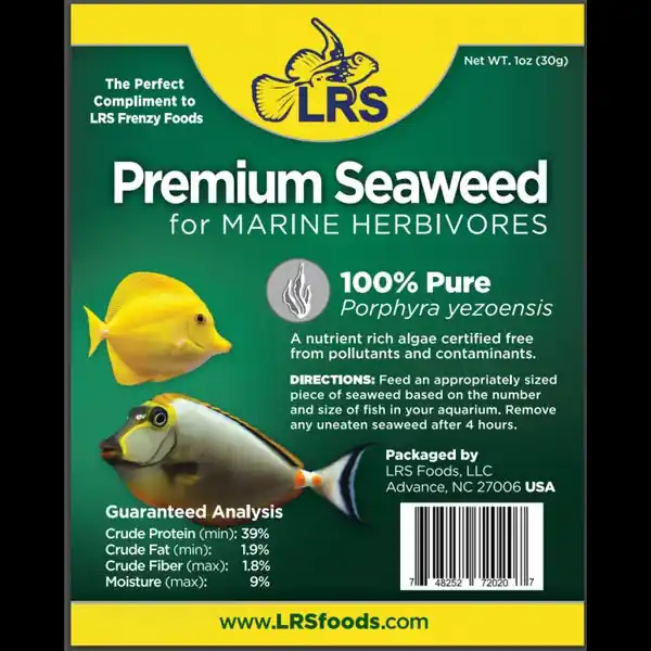 LRS Premium Seaweed 1 oz - Larry's Reef Services