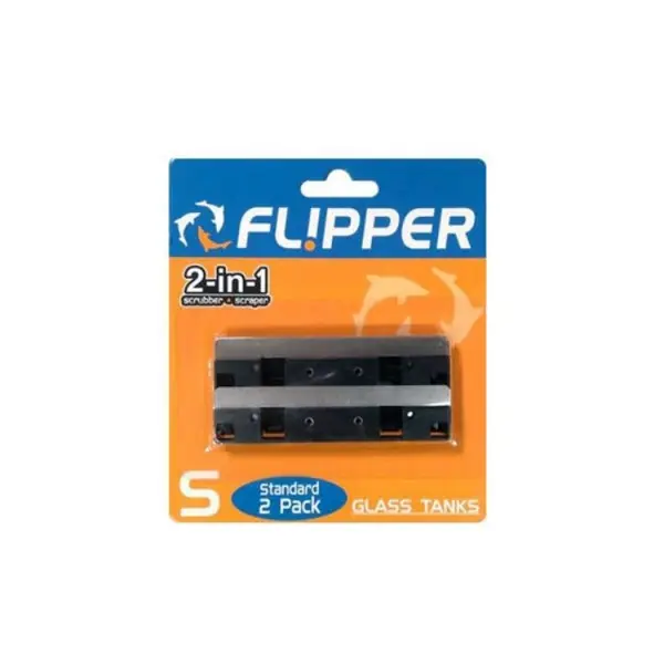 Flipper Standard Replacement Glass Scraper Blades 2 pack - Clear Choice