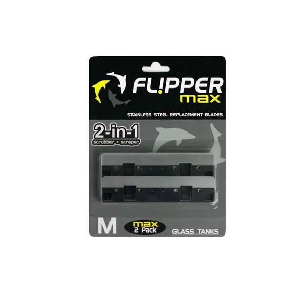 Flipper MAX Stainless Steel Replacement Glass Scraper Blades - Clear Choice