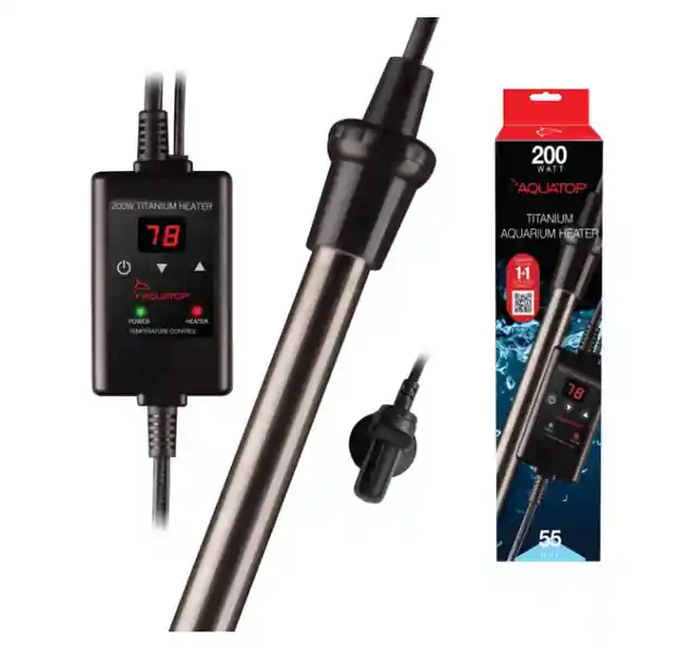 Aquatop Titanium Heater 200 Watt (55gal) - Central