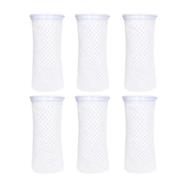 Bubble Magus 4-Inch Honeycomb Filter Socks – 6-Pack 150 Micron | Superior Aquarium Filtration for Freshwater & Saltwater