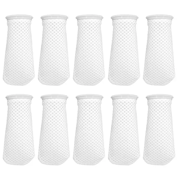 Bubble Magus Premium 4-Inch Ring Filter Socks (10-Pack) – Double-Stitched, High-Density Reusable Filtration for Saltwater and Freshwater Tanks, Easy Maintenance and Long-Lasting