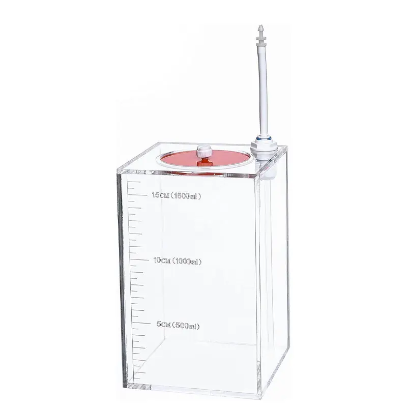 Bubble Magus 1-Room 0.4-Gallon Nano Tank Dosing Reservoir – Small Acrylic Liquid Storage Bucket for ATO System & Dosing Pump