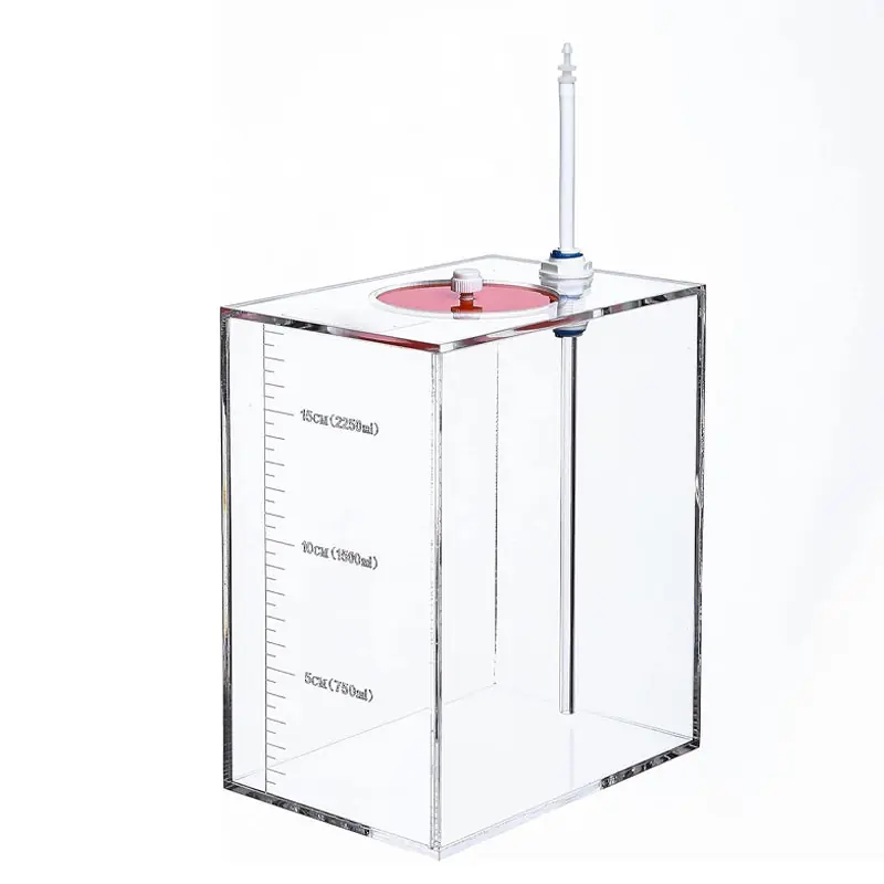 Bubble Magus 1-Room 0.7-Gallon Acrylic Liquid Storage Container – Compact Dosing Pump & ATO System Reservoir with Scale Mark & Quick Connectors
