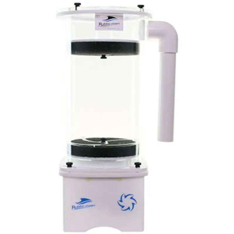 Bubble Magus BP200 Biopellet Reactor – Premium Media Reactor, WP2000 Pump for 1500-2000L Tanks, 6.6” Diameter, Removable Bottom Plate