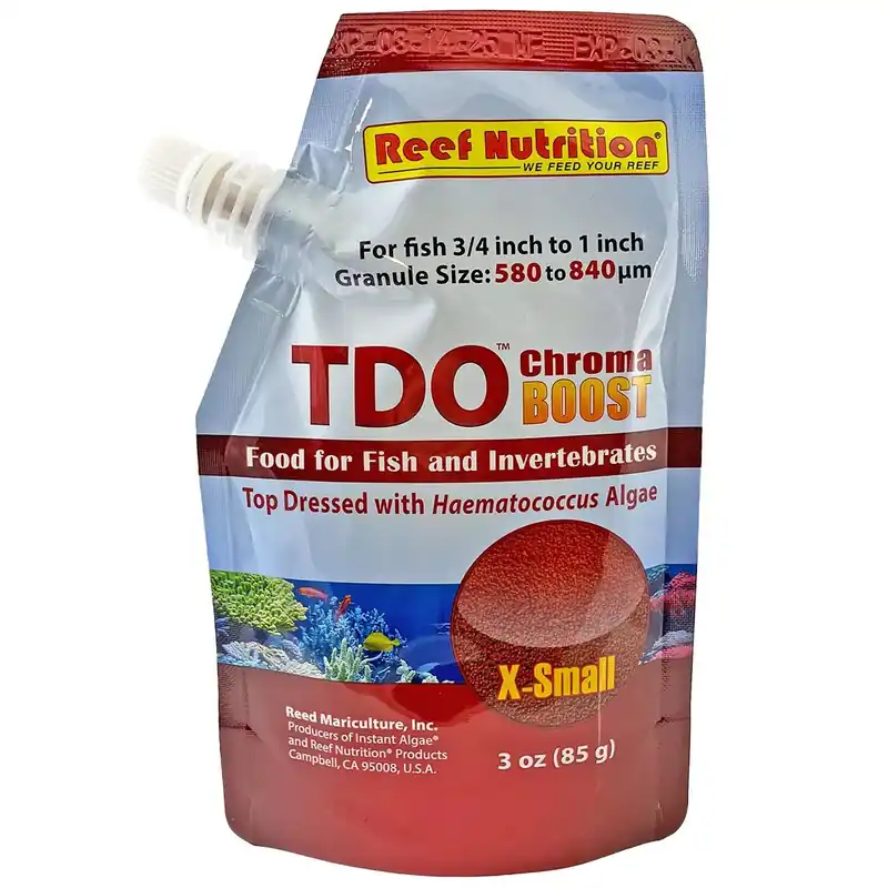 Reef Nutrition – TDO-C1 Chroma BOOST Extra-Small Granule Fish Food – 3 oz