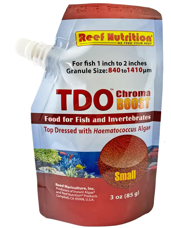 Reef Nutrition – TDO-C2 Chroma BOOST Small Granule Fish Food – 3 oz