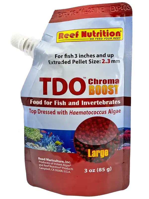 Reef Nutrition – TDO-EP2 Chroma BOOST Large Pellet Fish Food – 3 oz
