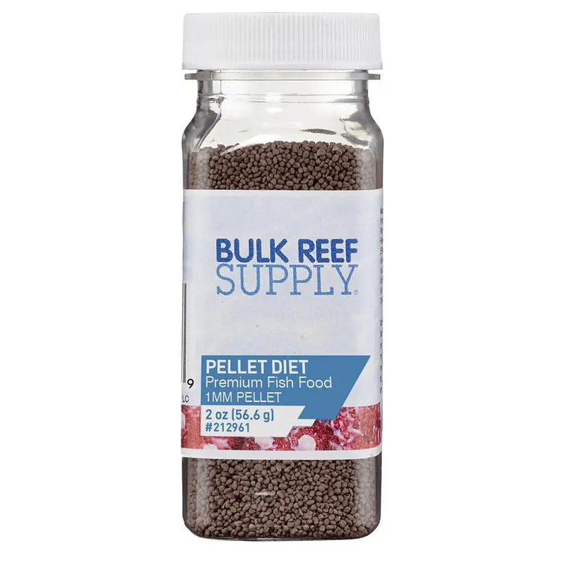 BRS – Premium Saltwater Fish Food Pellets – 2 oz - Piscine Energetics